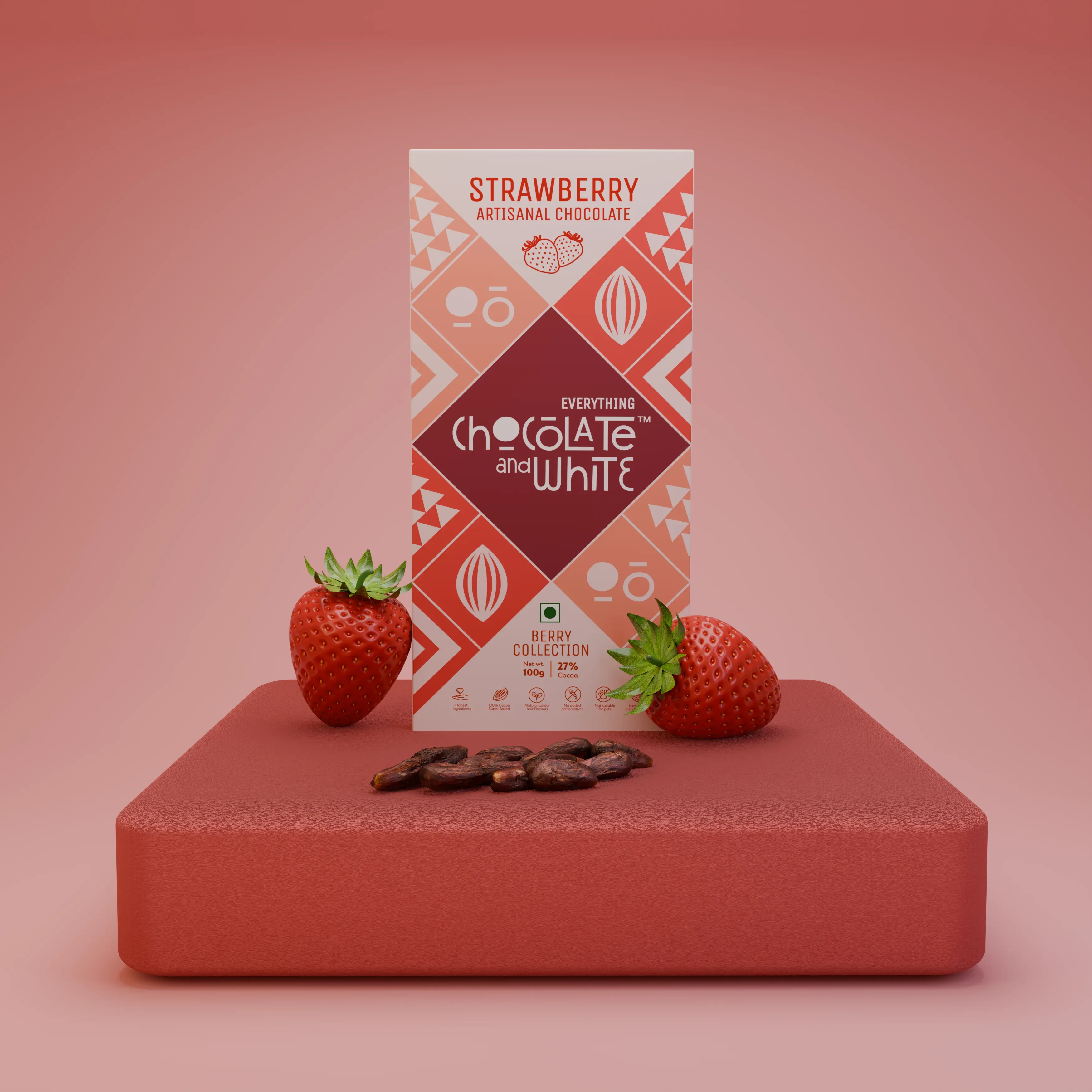 Strawberry Artisanal Chocolate - White