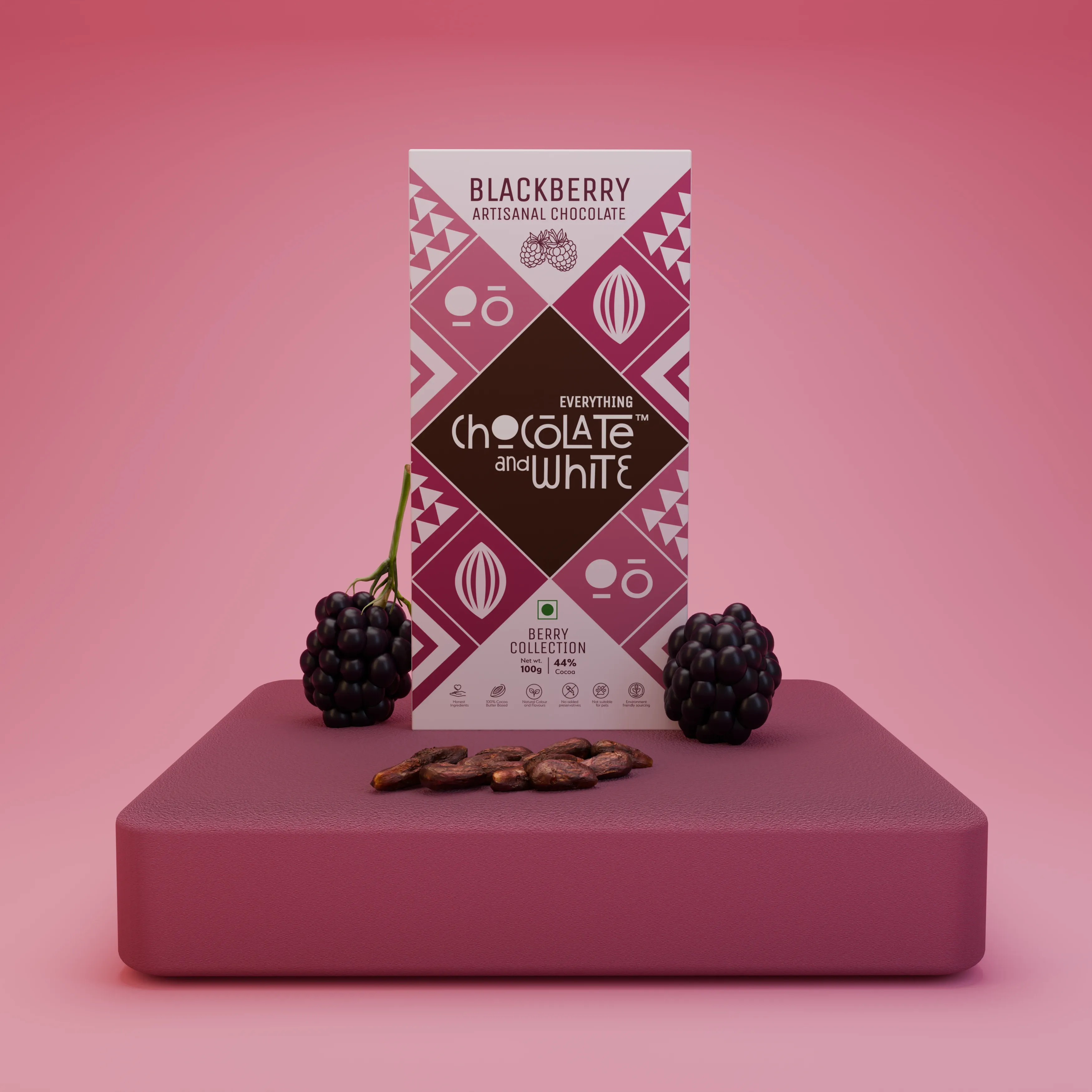 Blackberry Artisanal Chocolate - 44% Dark